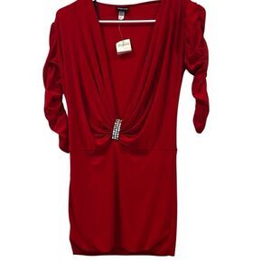 Frederick’s of Hollywood Vintage Red Sexy Top Sz.S NWT